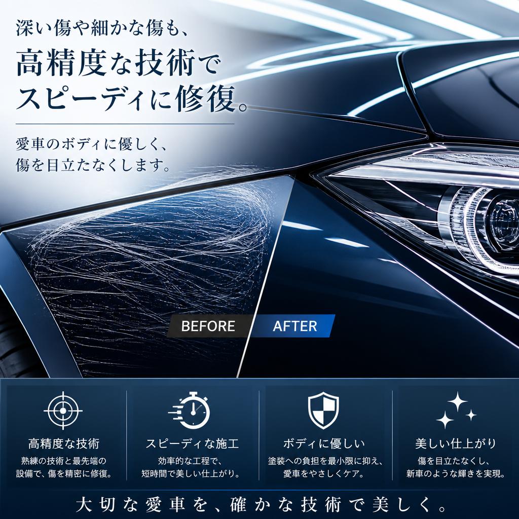 2. 傷消しのプロフェッショナル技術