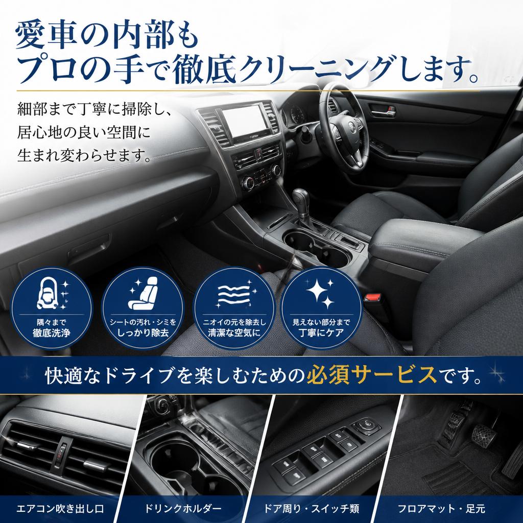 車内クリーニングで快適空間を実現