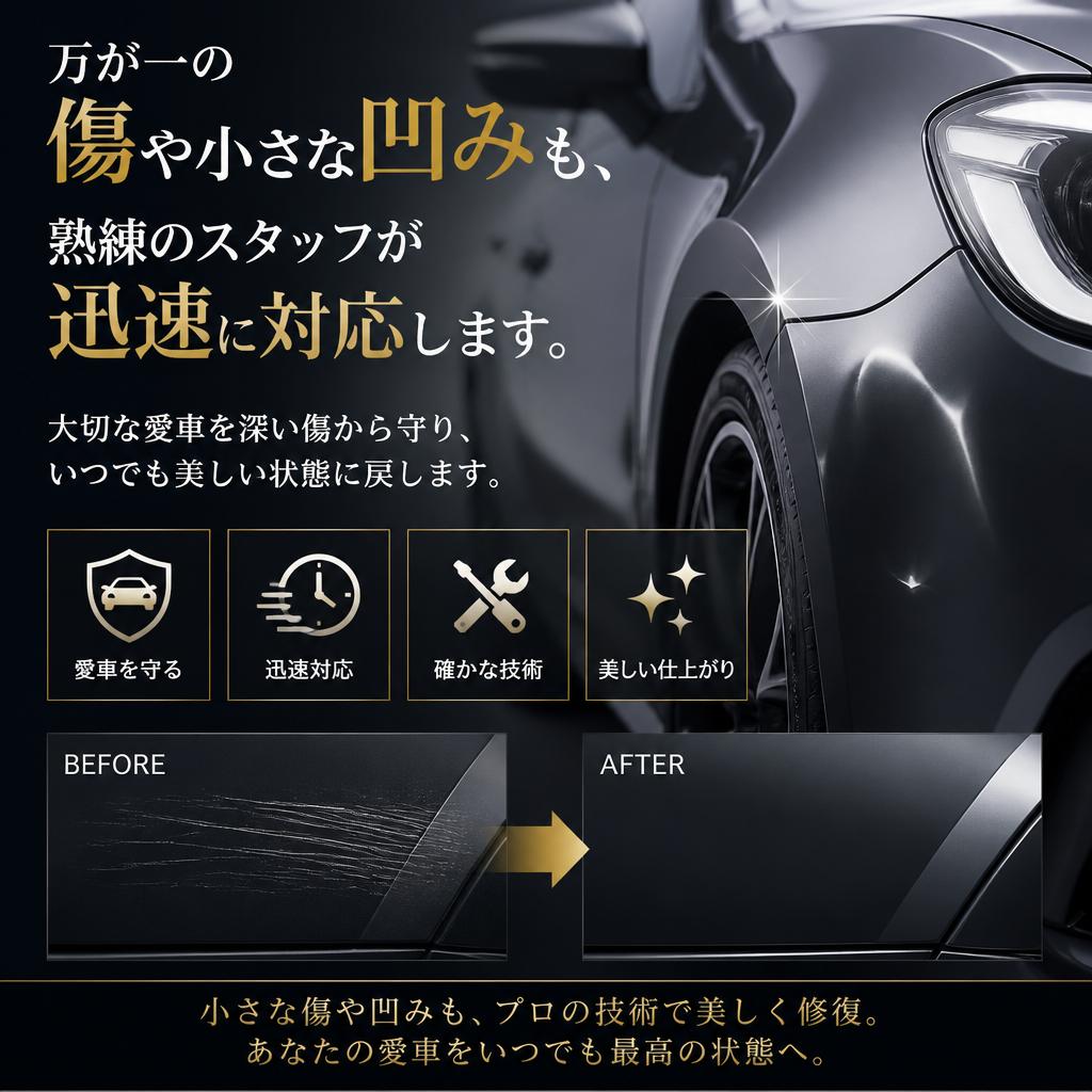 傷消しとリペアサービスのご紹介