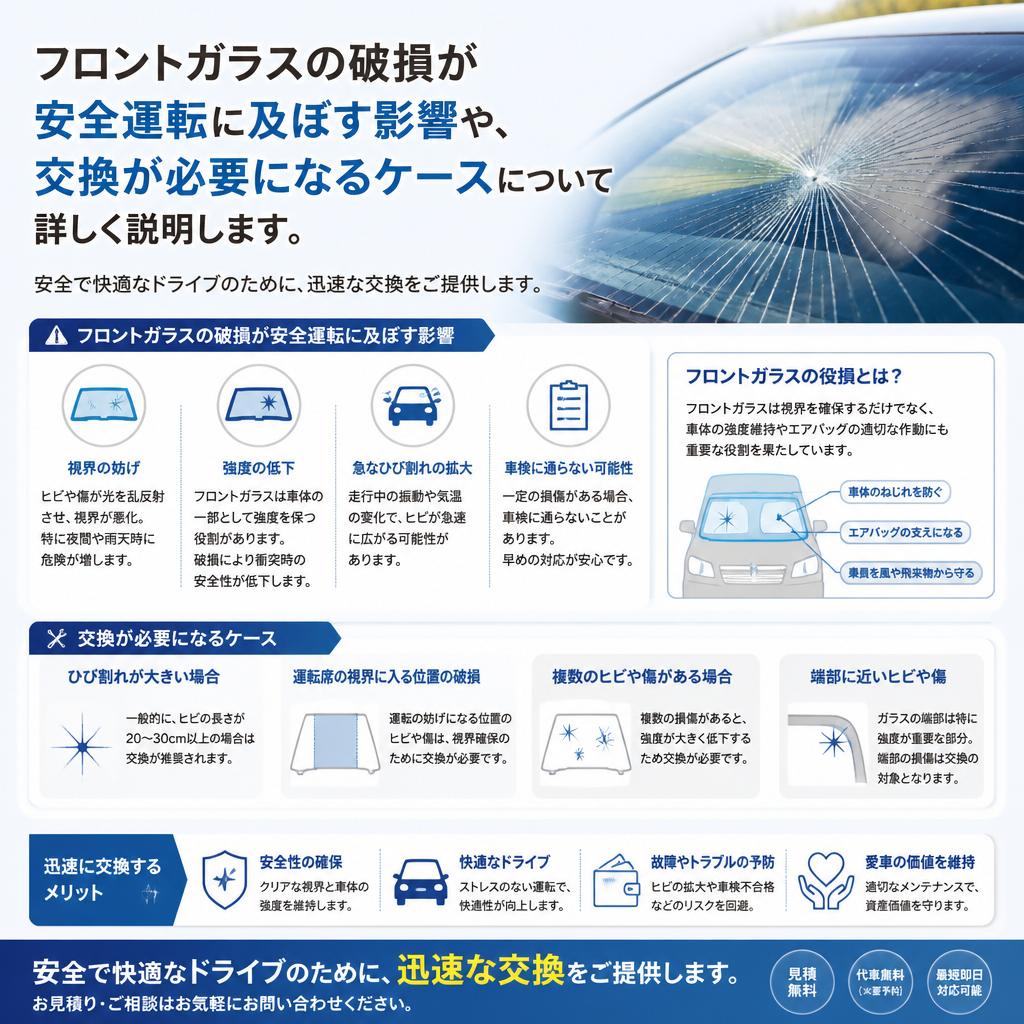 フロントガラス交換の重要性