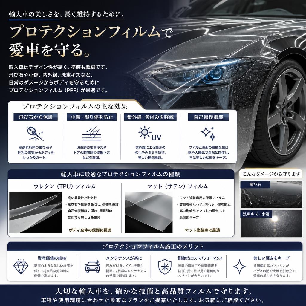 プロテクションフィルムの選択肢
