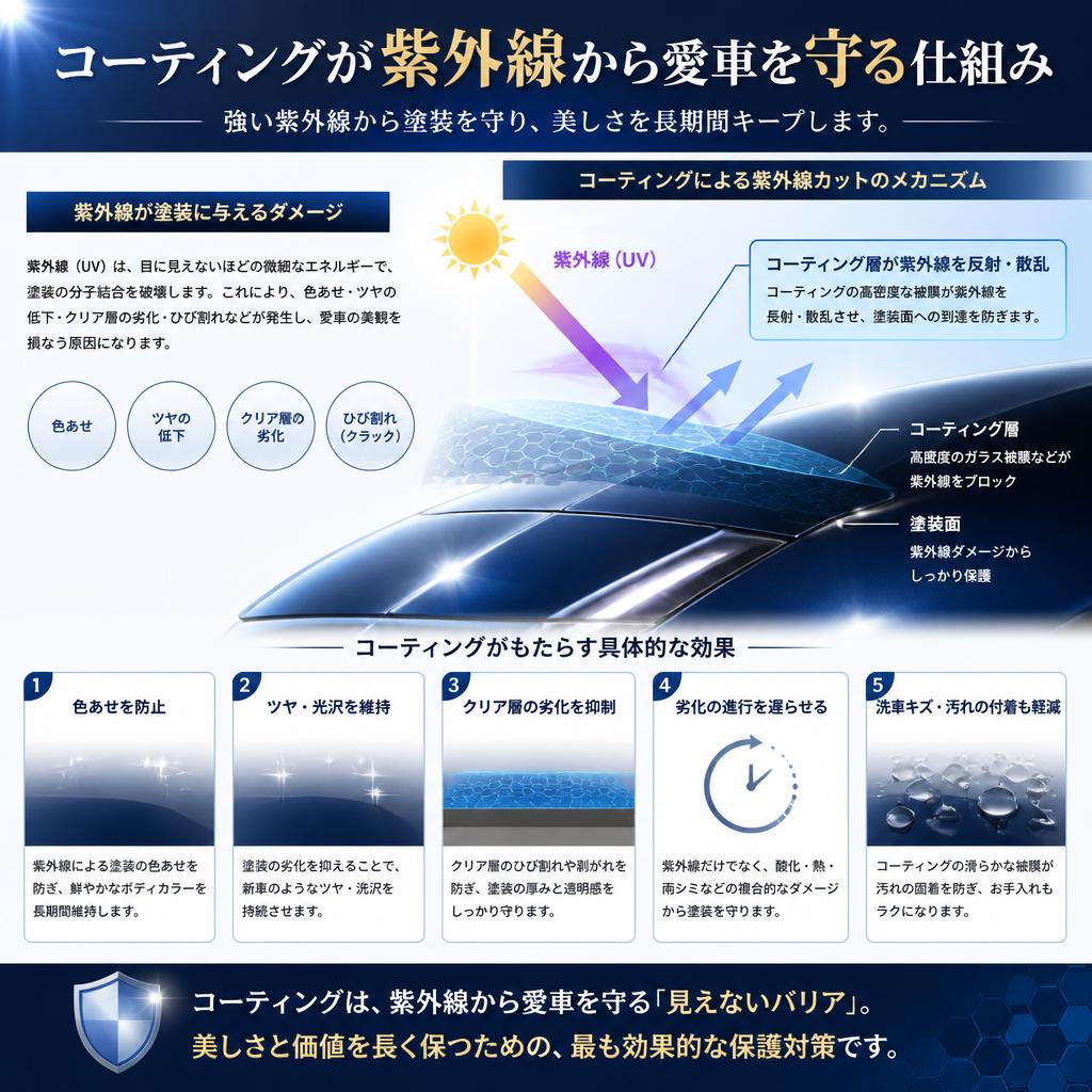紫外線対策としてのコーティング
