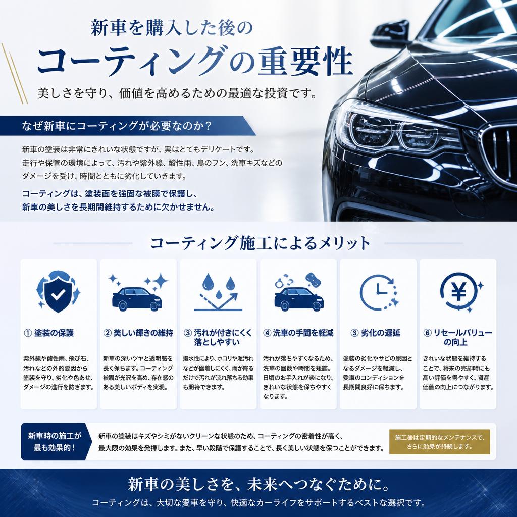 新車の長持ちコーティング