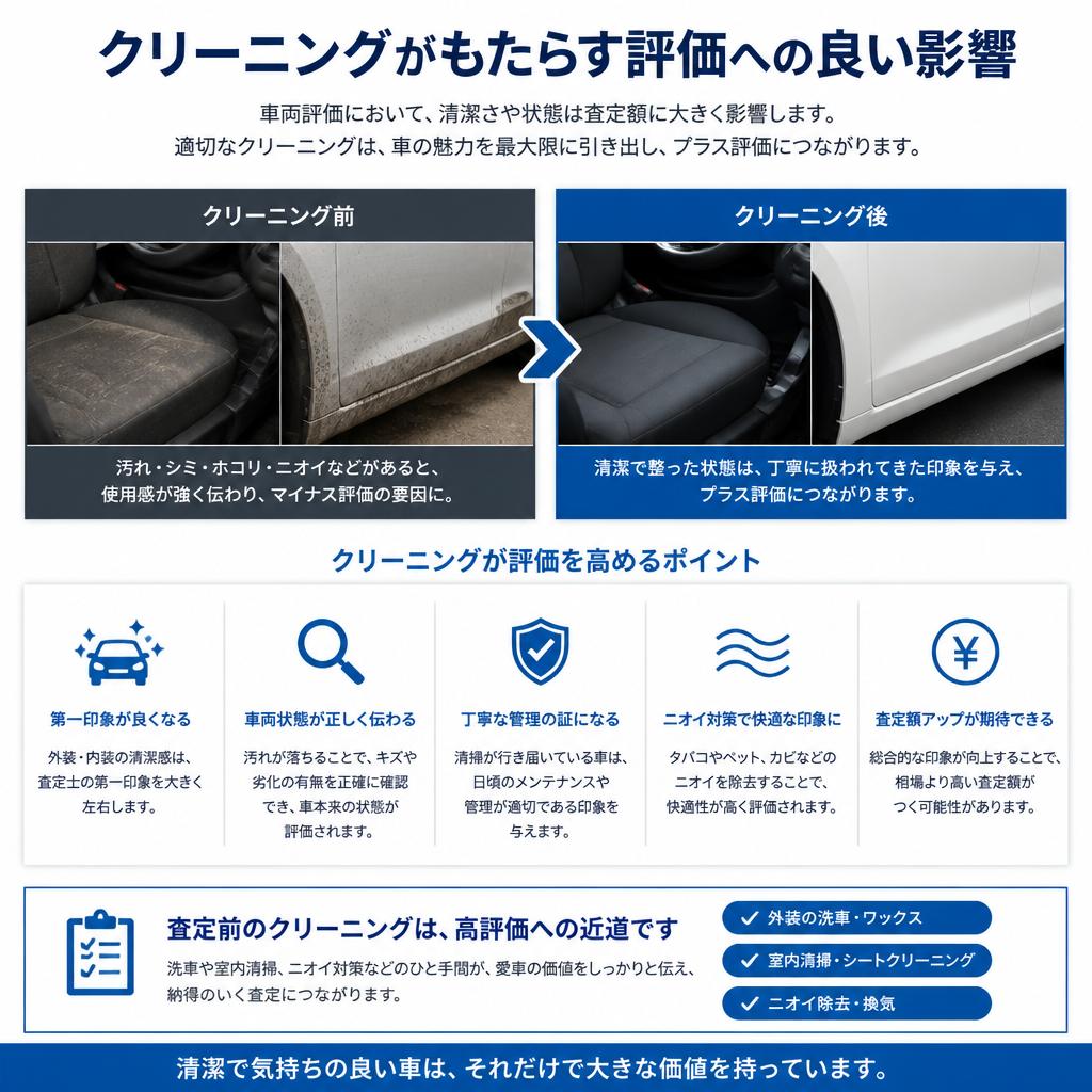 車両評価におけるクリーニングの影響