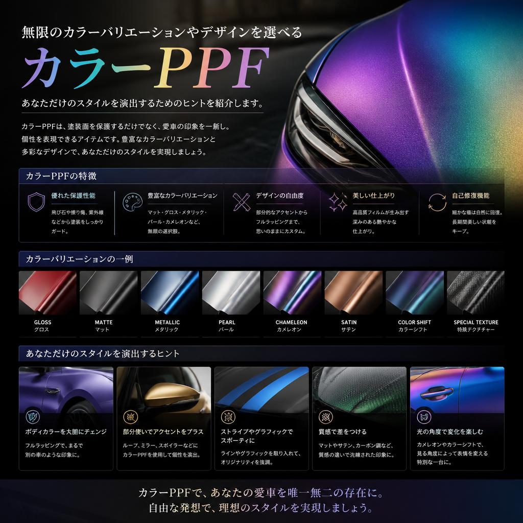 2. あなたのオリジナルフィニッシュを実現