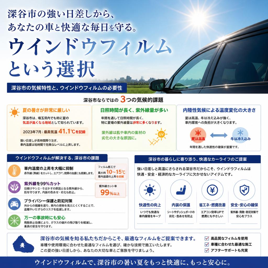 深谷市の厳しい夏を乗り切る