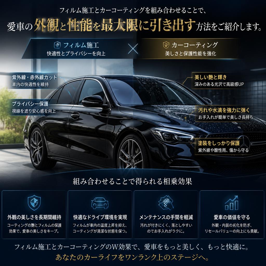 カーコーティングとの相乗効果