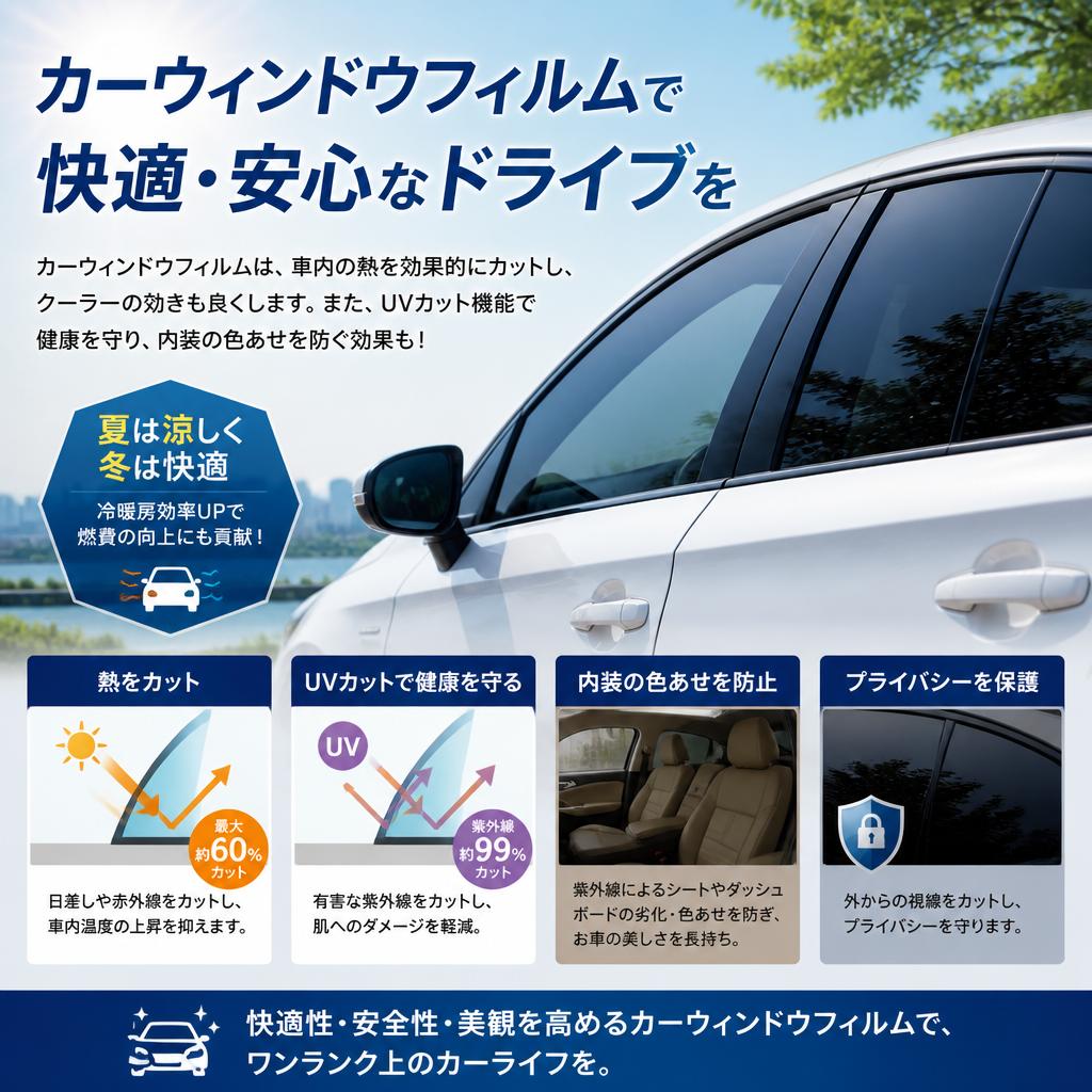カーウインドウフィルムの効果