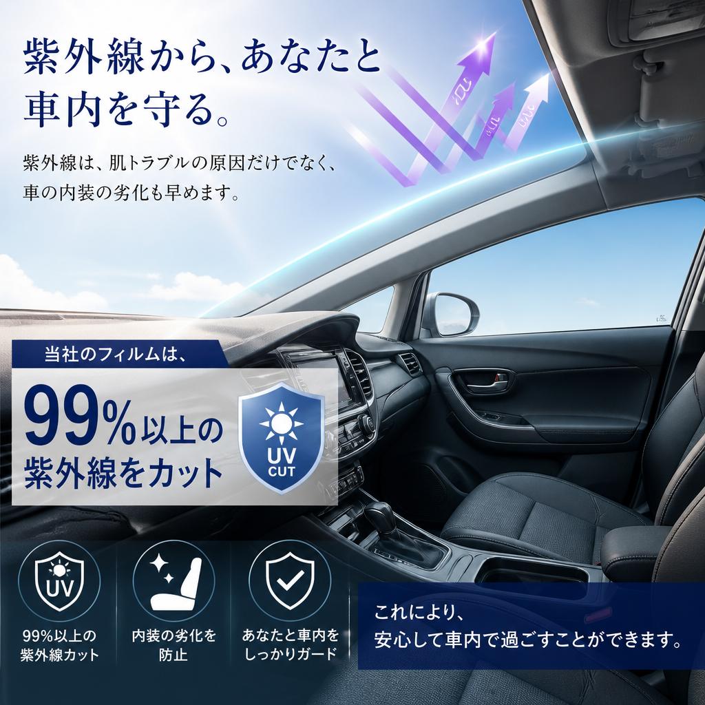紫外線カットで健康と内装を守る
