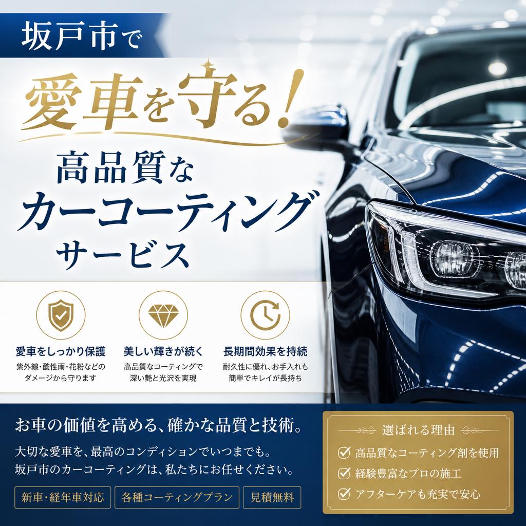 坂戸市で愛車を守る！高品質なカーコーティングサービス